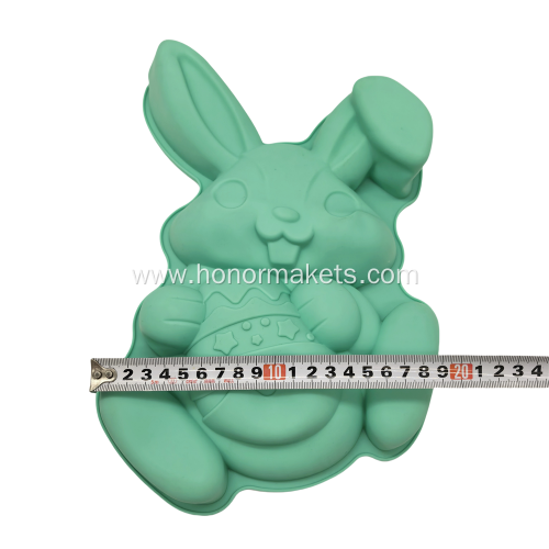 EASTER Bunny with Egge Silicone Mould
